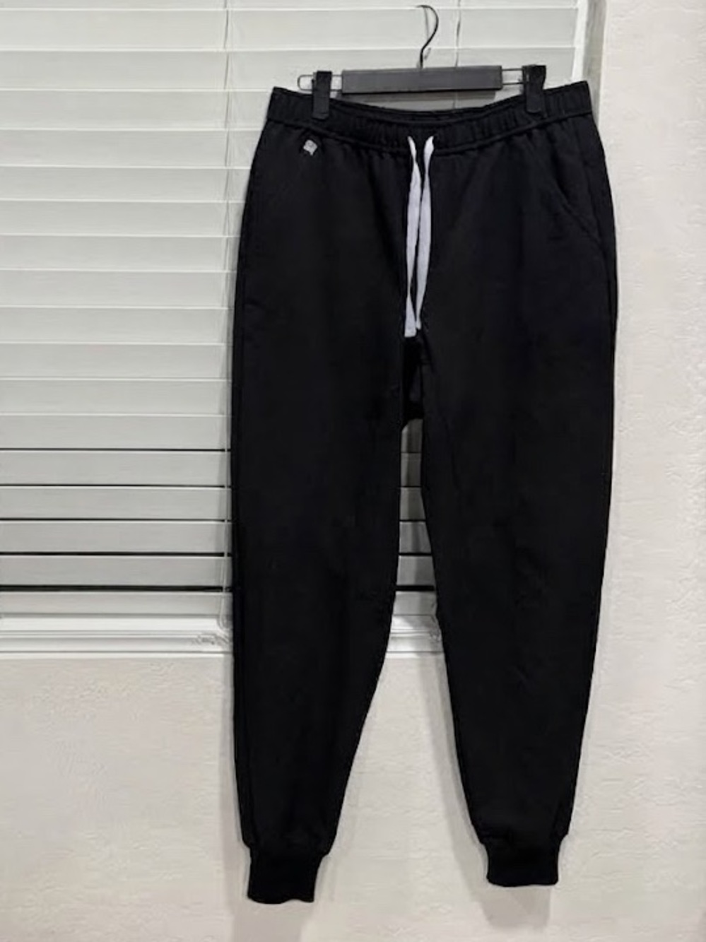 Men's Black Drawstring Jogger Pants